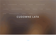 Tablet Screenshot of cudowne-lata.com.pl